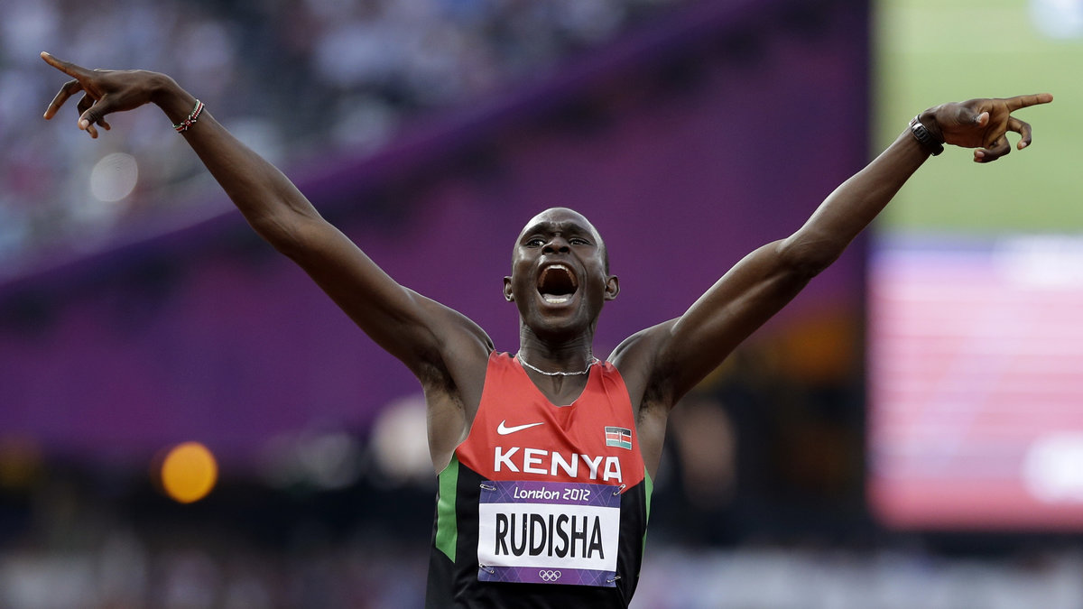 David Lekuta Rudisha putsade sitt egna världsrekord med tio hundradelar i OS-finalen på 800 meter.
